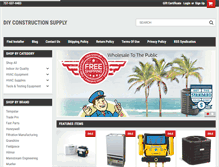 Tablet Screenshot of diyconstructionsupply.com